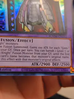 YUGIOH BLMM-EN143 Gem-Knight Master Diamond Ultra Rare 1st Edition NM - Image 4