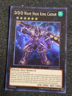 Yugioh D/D/D Wave High King Caesar COTD-EN042 Super Rare VLP - Image 1