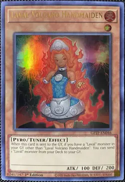 Laval Volcano Handmaiden GFTP-EN046 Ghosts from the Past 1st Ed Yugioh Card - Image 1