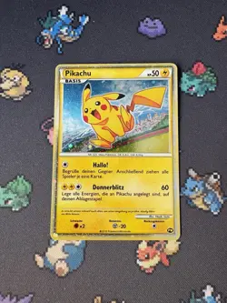 Pokemon Cards Pikachu PW German 2010 World Collection Promo - (MP+) - Image 1