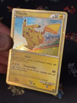 Pokemon Cards Pikachu PW German 2010 World Collection Promo - (MP+) - Image 3