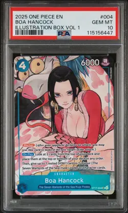 One Piece Illustration Box Promo Cards Vol 1 & 2 Sequential PSA 10 Set Nami Boa - Image 3