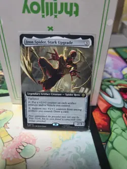 Iron Spider, Stark Upgrade EXTENDED #279 NM/M MTG Spiderman Magic Card - Image 1