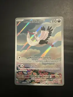 Pokemon TCG Bombirdier Illustration Rare Card Scarlet & Violet 219/198 NM - Image 1