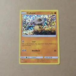 Cubone 7/12 McDonald's 2018 Set Holo NM Pokemon Card English - Image 1
