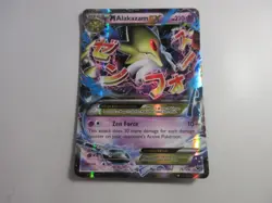 Mega Alakazam EX Fates Collide Pokemon Card Damaged - Image 1