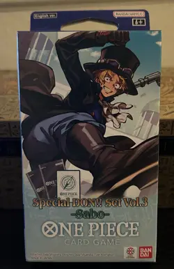 One Piece Card Game Special DON!! Set Vol. 3 Sabo NEW SEALED READY TO SHIP - Image 1