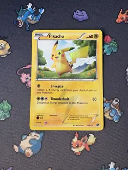 Pokemon Cards Pikachu 115/114 Secret Rare Black & White Base Set - (NM-) - Image 1