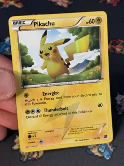 Pokemon Cards Pikachu 115/114 Secret Rare Black & White Base Set - (NM-) - Image 2