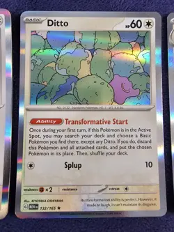 Chansey, Ditto, And Aerodactyl 3x Holo Normal Pokemon Card Lot Sv 151 Near Mint - Image 3