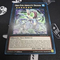 Odd-Eyes Absolute Dragon LEDD-ENC34 Common 1st Edition LP Yu-Gi-Oh! Card - Image 3