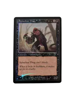 Spineless Thug 7th Edition FOIL Black Creature Common MAGIC MTG CARD - Image 1