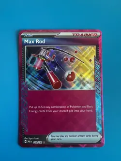 Max Rod 116/131 Holo Pokemon TCG Card Prismatic Evolutions - Image 1