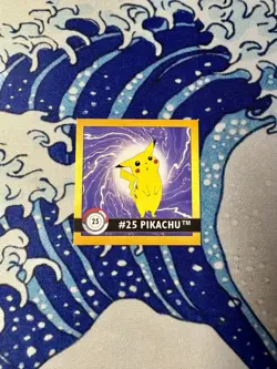 Pikachu #25 Pokemon 1999 Artbox Sticker Card Single Vintage Gradeable NM - Image 1