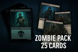 Magic The Gathering - Themed Pack - Zombies - 25 Cards - Include Rare Card - Image 1