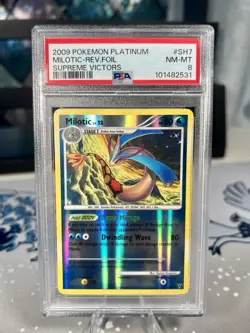 Shiny Milotic SH7 Supreme Victors Reverse Holo PSA 8 Graded Pokemon Card NM/MINT - Image 1