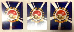 LOT OF THREE (3) VINTAGE JAPANESE POKEMON CARDS HOLO RARE - Image 2