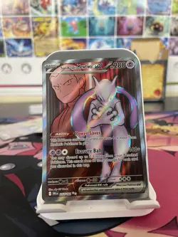2025 Pokemon TCG Team Rocket's Mewtwo 213 Destined Rivals Ultra Rare Card NM+ - Image 1