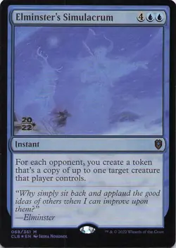 Elminster's Simulacrum Battle for Baldur's Gate Pre-Release Promo Foil - Image 1