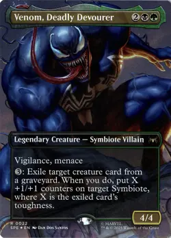 NM - Venom, Deadly Devourer Foil (Borderless) R Marvel's Spider-Man: Eternal-Leg - Image 1