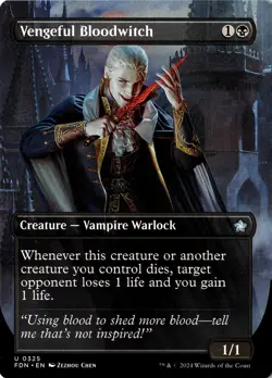 NM - Vengeful Bloodwitch (Borderless) U Foundations 325 - Image 1