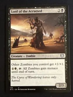 1x Lord of the Accursed (124) Innistrad Midnight Hunt Commander LP MTG Magic x1 - Image 1