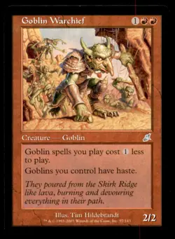 MTG Goblin Warchief LP Light Play Scourge [1969] - Image 1