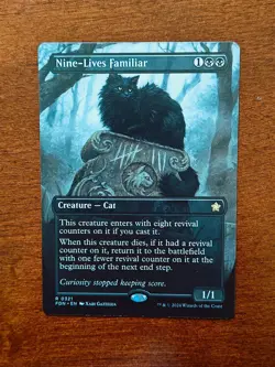 MTG Nine-Lives Familiar - Borderless, NM-Mint, English Foundations - Image 1