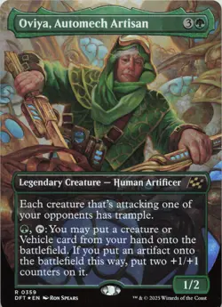 Oviya, Automech Artisan (Borderless) - FOIL - R Aetherdrift 359 - MTG - Image 1