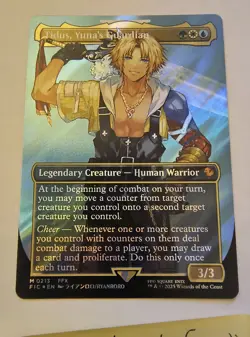 Tidus, Yuna's Guardian (Borderless) (Surge Foil) Commander: Final Fantasy Foil - Image 1