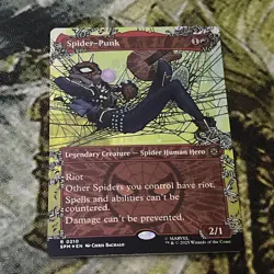 Spider-Punk (0210) NM Borderless Foil Marvel's Spider-Man - Image 1