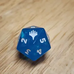 MTG Final Fantasy Rare Spindown Dice D20 Pre-Release Blue Crystal - Image 4