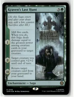 Kraven's Last Hunt 105 NM Foil MTG Marvel's Spider-Man Magic - Image 1