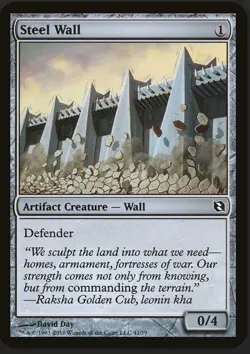 Steel Wall #248 (NM) Mirrodin MRD Magic MTG - Image 1