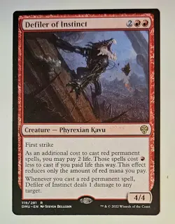 4x Defiler of Instinct Dominaria United Regular 4x Play Set - Image 1