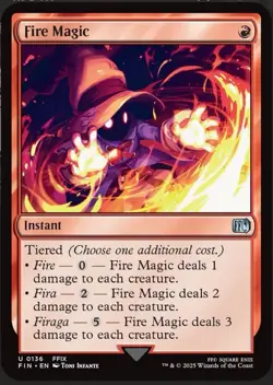 Fire Magic Final Fantasy Regular NM Magic The Gathering - Image 1