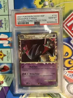 PSA 10 Dragapult Prime SWSH132 Celebrations Promo Black Star Pokemon - Image 1