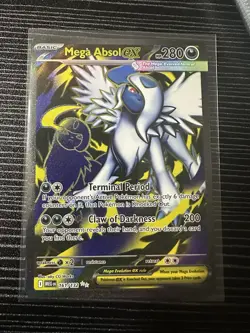 Mega Absol ex Full Art Ultra Rare 161/132 Pokemon Mega Evolution English - Image 1