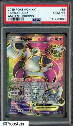 2015 Pokemon XY Ancient Origins #89 FA Hoopa Ex PSA 10 GEM MINT - Image 1