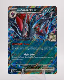 N's Zoroark EX 98/159 Double Rare Holo -SV09- Journey Together -NM- Pokemon TCG - Image 1