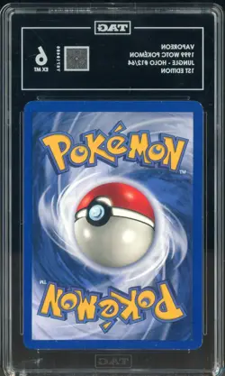 1999 Pokemon WOTC Jungle 1st Edition #12/64 Vaporeon TAG Score 629 EX-MT 6 - Image 2
