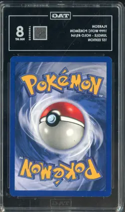 1999 Pokemon WOTC Pokemon Jungle #3/64 Flareon Holo 1st Edition TAG 8 Score 810 - Image 2