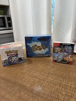 Pokemon TCG Scarlet & Violet Stellar Crown ETB+Booster Box+Booster Bundle - Image 1