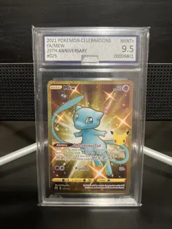 CGC 9.5 Gold Shiny Mew 025/025 Pokemon CELEBRATIONS 25th Anniversary 💎 GEM MINT - Image 1