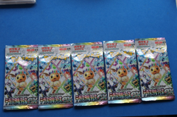 POKEMON JAPANESE TERASTAL FESTIVAL PRISMATIC EVOLUTIONS 5 PACK LOT SEALED - Image 1
