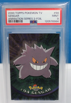 2000 Topps Pokemon TV Gengar Animation Series 2 Foil #94 PSA 9 - Image 1