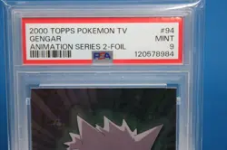 2000 Topps Pokemon TV Gengar Animation Series 2 Foil #94 PSA 9 - Image 2