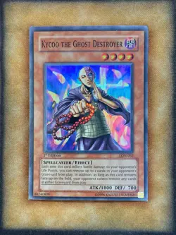 Yugioh Kycoo the Ghost Destroyer LON-062 Super Rare 1st Ed LP - Image 1