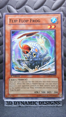 | Yugioh Flip Flop Frog CRMS-EN029 1st Edition Crimson Crisis LP 🔥 | - Image 1
