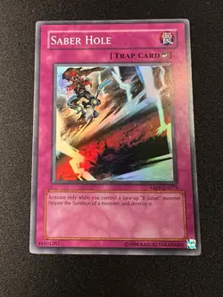 Yu-Gi-Oh Saber Hole x3 Play Set (NM) ABPF-EN073 Super Rare - Image 3